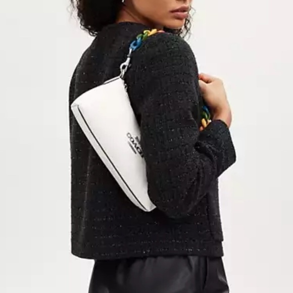 Coach Charlotte Crossbody with Removable Rainbow chain NWT - Picture 7 of 9